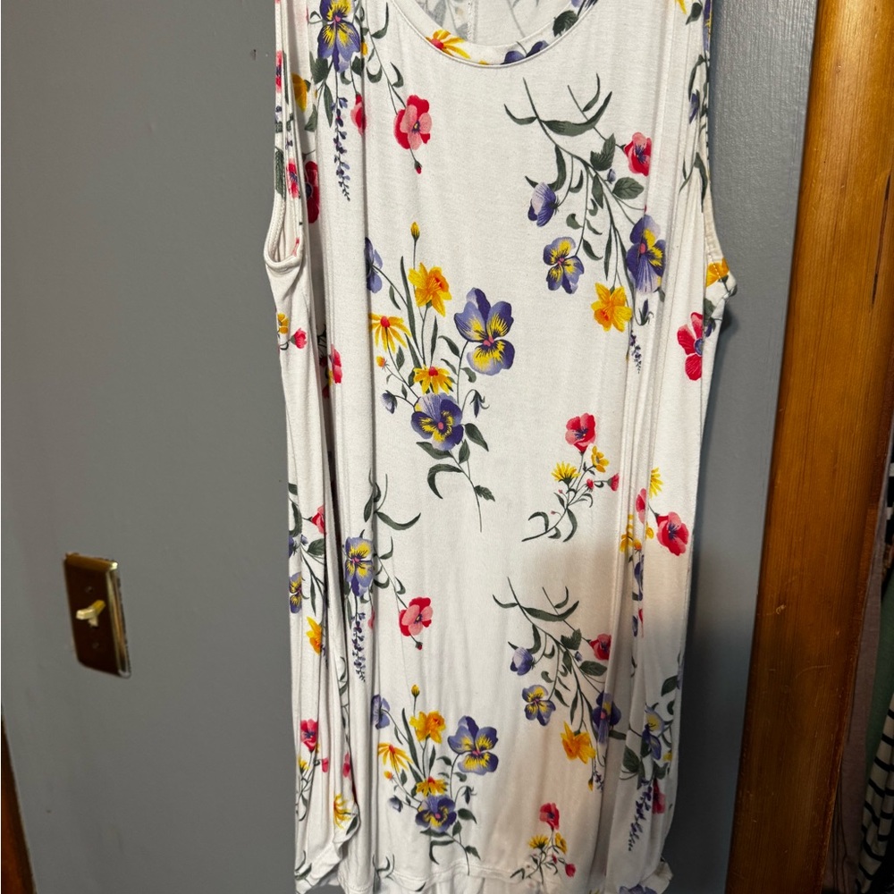 Old Navy Multicolor Floral Tank Top